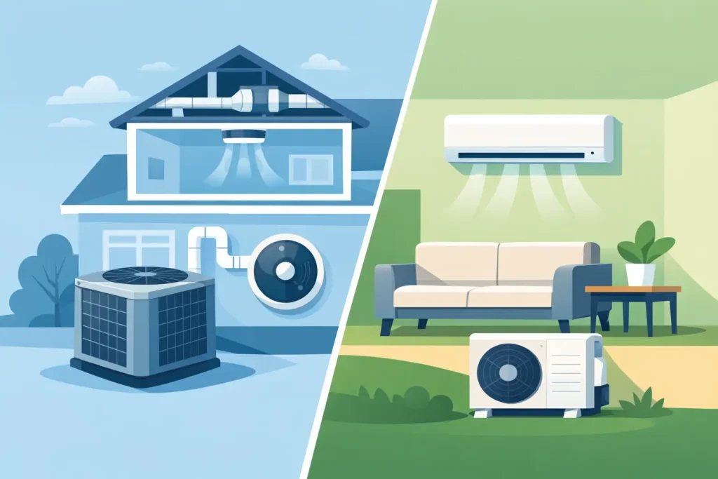 Central Air vs Ductless: Which Fits Best?