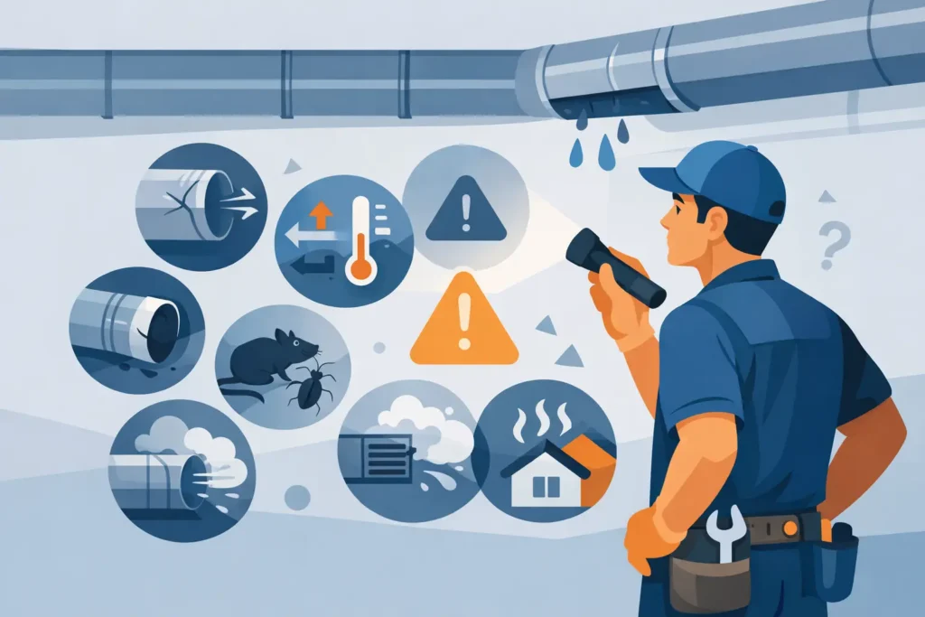 7 Ductwork Repair Warning Signs to Watch For